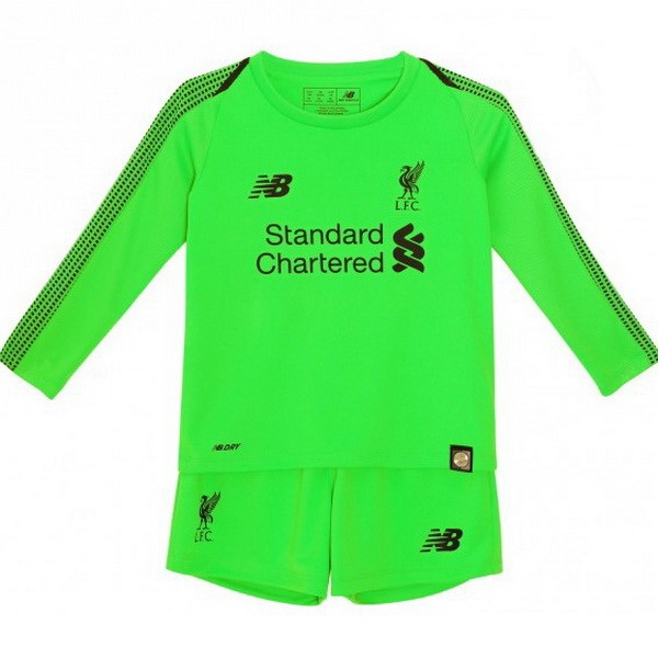 New Balance Auswarts Torwart Ml Set De Kinder Liverpool 2018-19 Grün Fussballtrikots Günstig